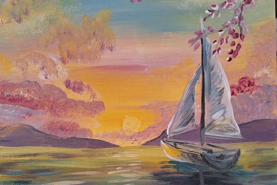 Lost at Sea painting on canvas